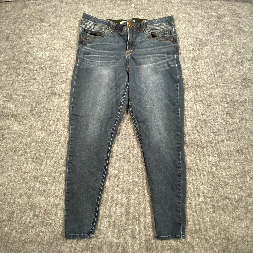 Democracy Ab Technology Skinny Jeans Womens 10 Medium Dark Wash Stretch Denim‎